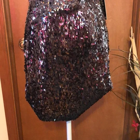 Sexy Express Silver Sequin Dress - Picture 12 of 16